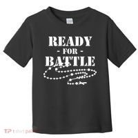 Rosary Warrior Ready For Battle Of Lepanto Rosaries Catholic Toddler T-Shirt thumb 0