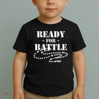 Rosary Warrior Ready For Battle Of Lepanto Rosaries Catholic Toddler T-Shirt thumb 2