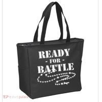 Rosary Warrior Ready For Battle Of Lepanto Rosaries Catholic Tote Bag thumb 2