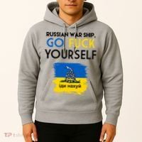 Russian War Ship Go Fuck Yourself Ukraine Hoodie thumb 2