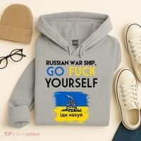 Russian War Ship Go Fuck Yourself Ukraine Hoodie thumb 4