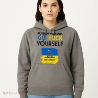 Russian War Ship Go Fuck Yourself Ukraine Hoodie thumb 5