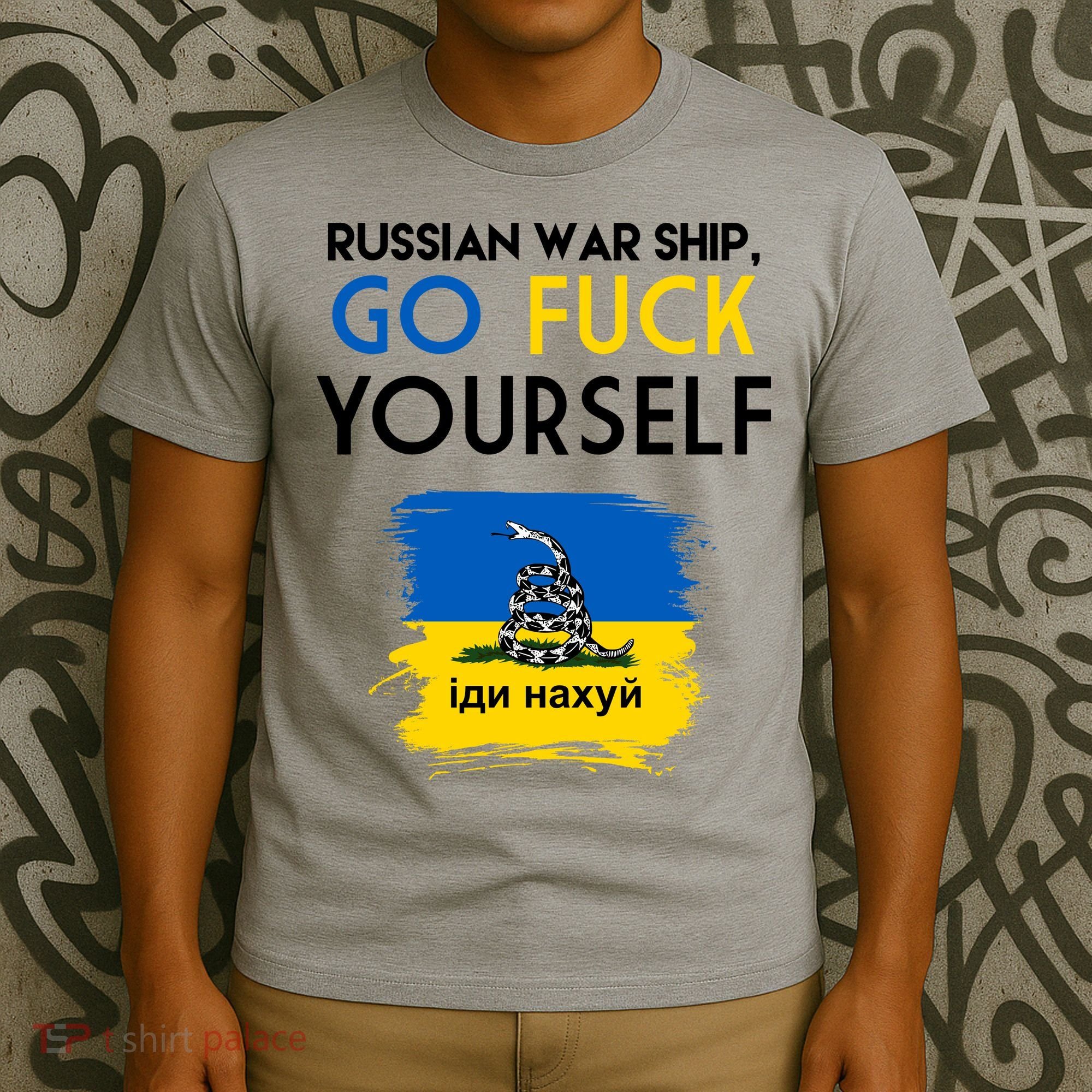 Russian War Ship Go Fuck Yourself Ukraine T-Shirt