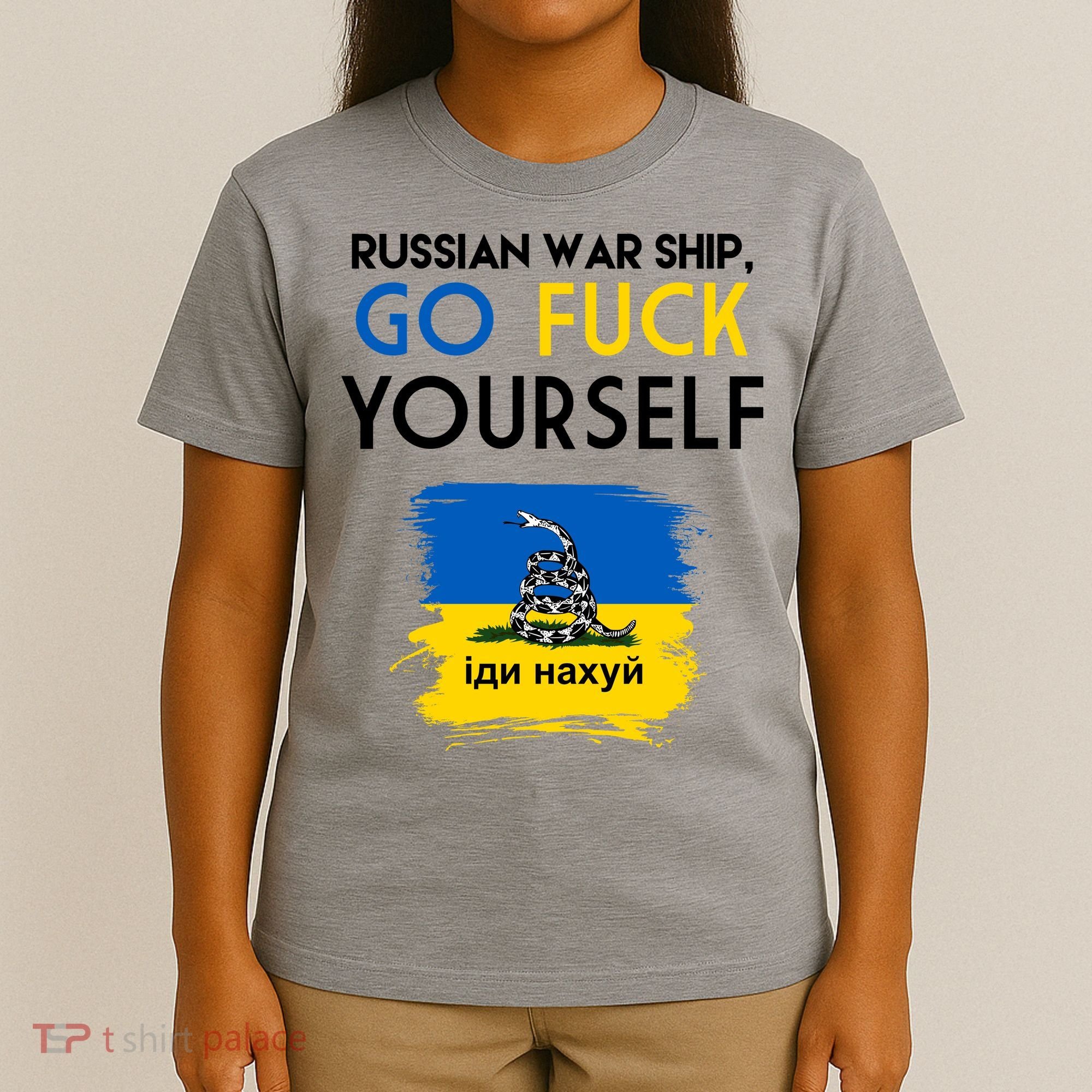 Russian War Ship Go Fuck Yourself Ukraine T-Shirt