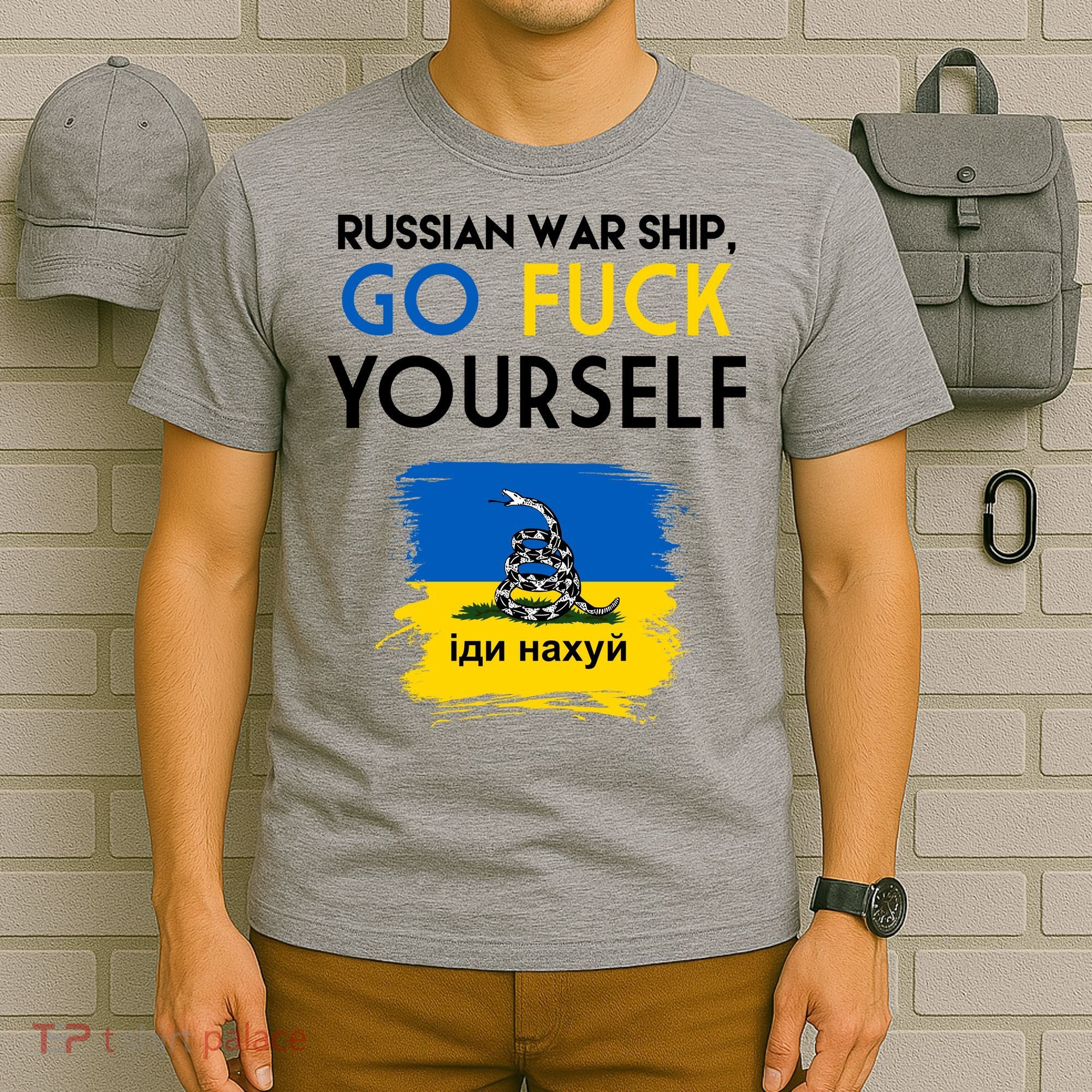 Russian War Ship Go Fuck Yourself Ukraine T-Shirt