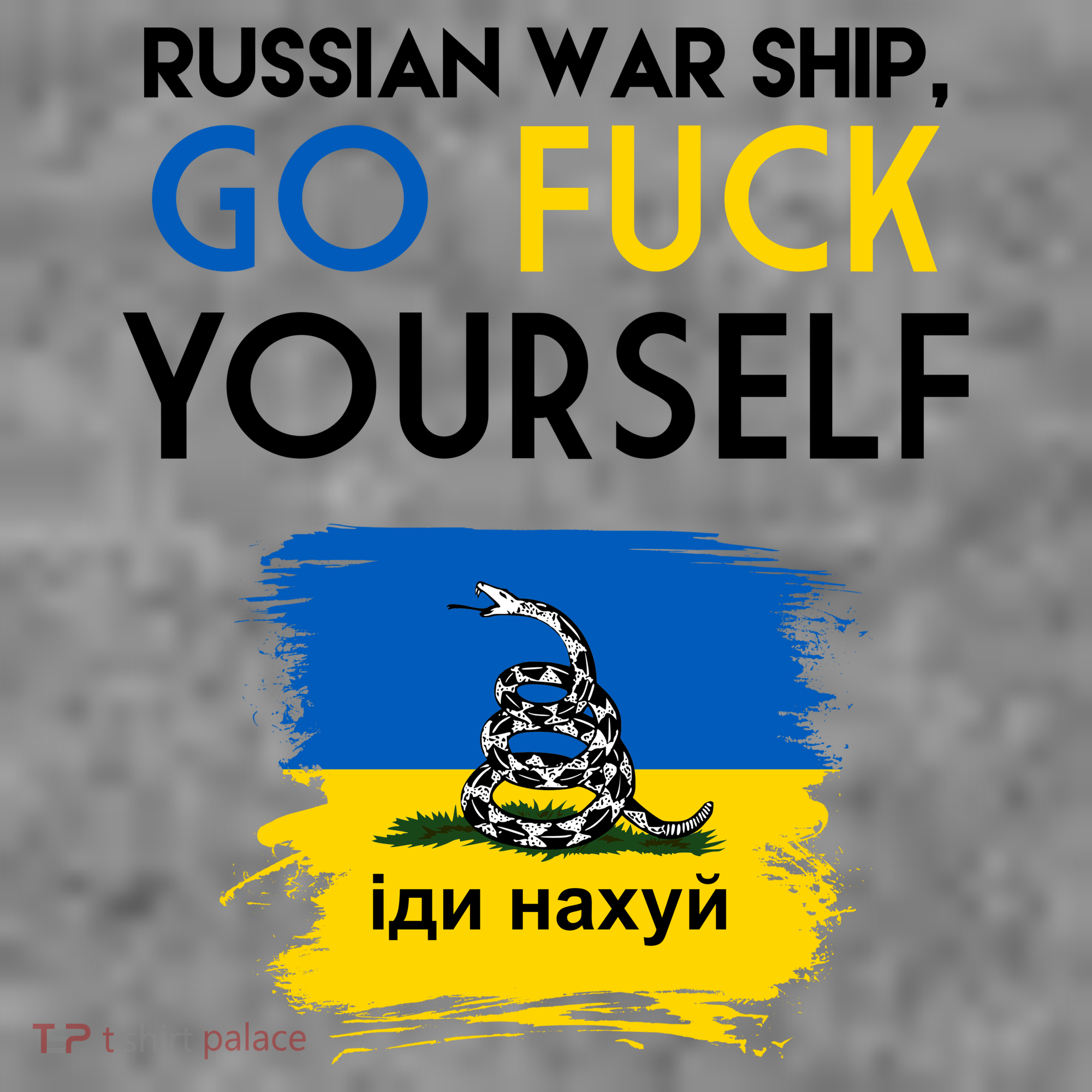 Russian War Ship Go Fuck Yourself Ukraine Women's T-Shirt