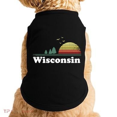 Retro Wisconsin State Park Wi Home Design Cute Gift Doggie Tank