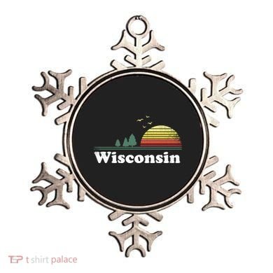 Retro Wisconsin State Park Wi Home Design Cute Gift Ornament