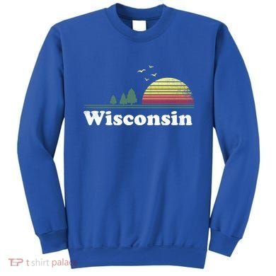 Retro Wisconsin State Park Wi Home Design Cute Gift Sweatshirt