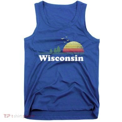 Retro Wisconsin State Park Wi Home Design Cute Gift Tank Top