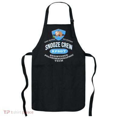 RPSGT Wee Sloth Snooze Crew Registered PolySomnoGraphic Tech Apron