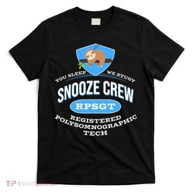 RPSGT Wee Sloth Snooze Crew Registered PolySomnoGraphic Tech T-Shirt