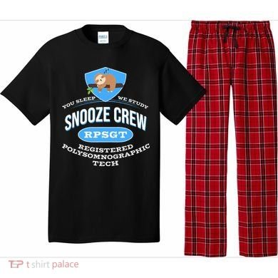 RPSGT Wee Sloth Snooze Crew Registered PolySomnoGraphic Tech Pajama Set