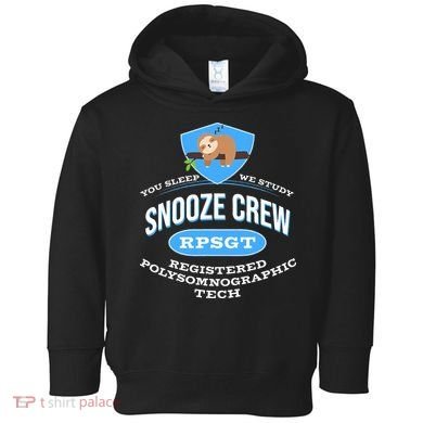 RPSGT Wee Sloth Snooze Crew Registered PolySomnoGraphic Tech Toddler Hoodie