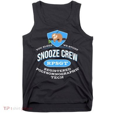 RPSGT Wee Sloth Snooze Crew Registered PolySomnoGraphic Tech Tank Top