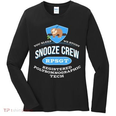 RPSGT Wee Sloth Snooze Crew Registered PolySomnoGraphic Tech Women's Long Sleeve Shirt