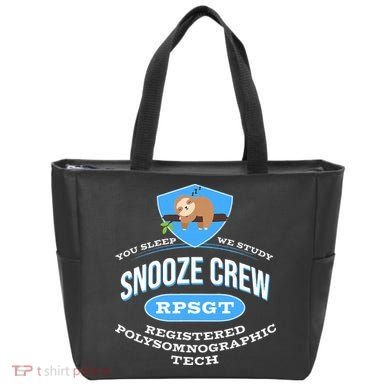 RPSGT Wee Sloth Snooze Crew Registered PolySomnoGraphic Tech Tote Bag