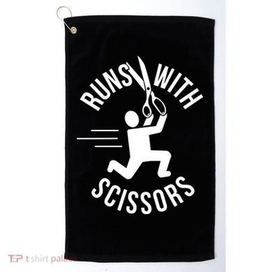 Runs With Scissors Golf Towel