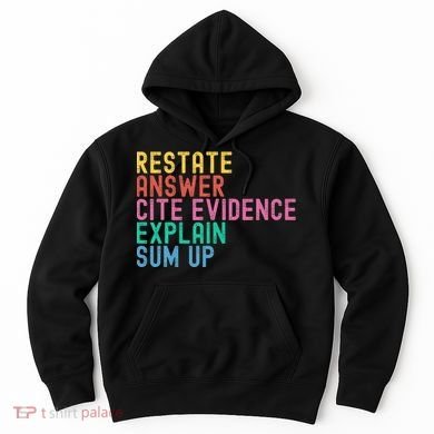Races Writing Strategy Funny Text Evidence English Teacher Hoodie