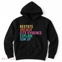 Races Writing Strategy Funny Text Evidence English Teacher Hoodie thumb 0