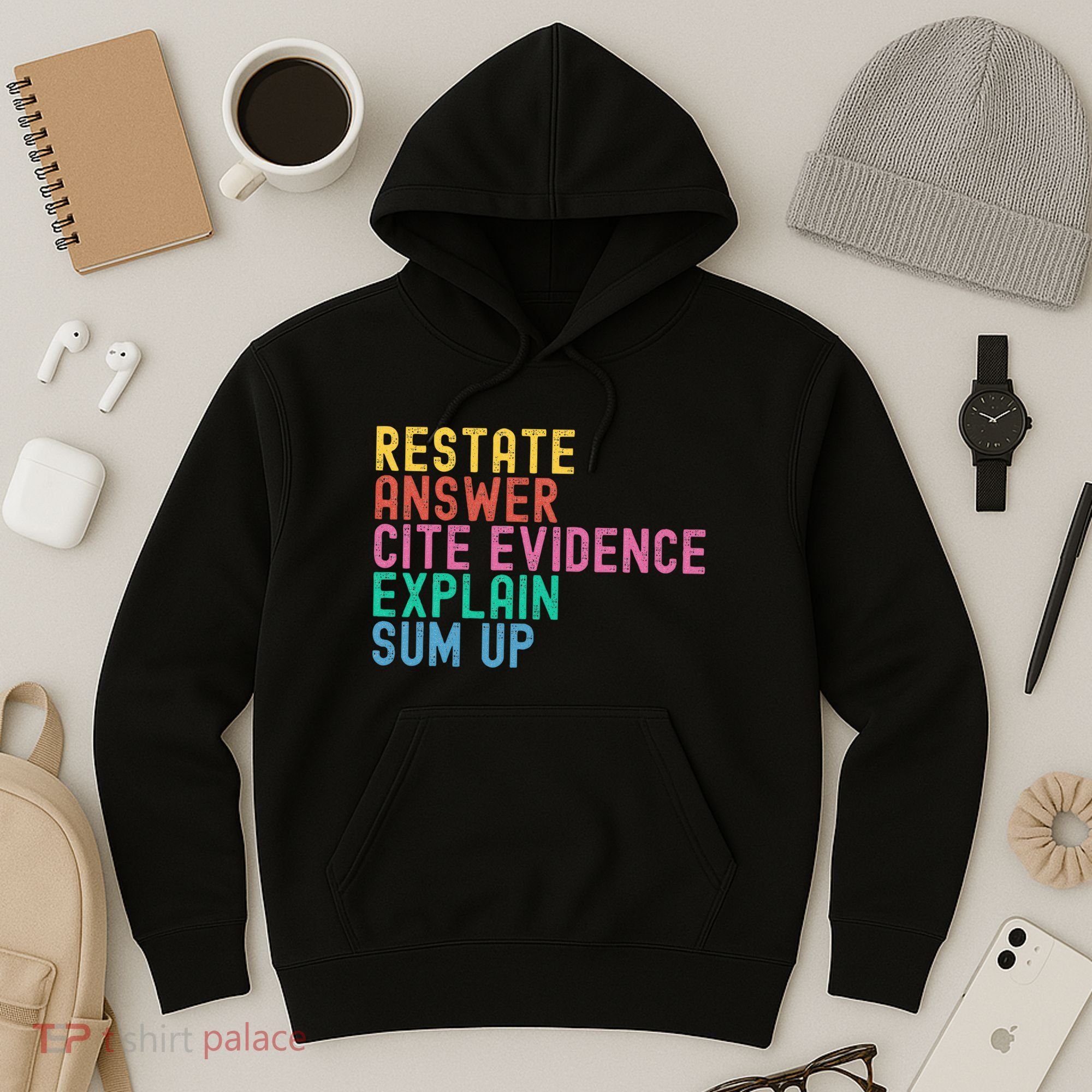 Races Writing Strategy Funny Text Evidence English Teacher Hoodie