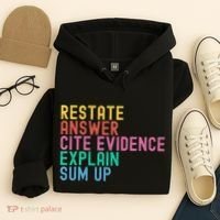 Races Writing Strategy Funny Text Evidence English Teacher Hoodie thumb 4