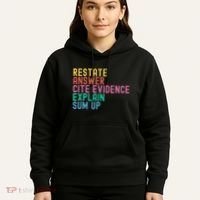 Races Writing Strategy Funny Text Evidence English Teacher Hoodie thumb 5