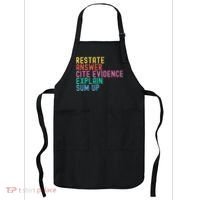 Races Writing Strategy Funny Text Evidence English Teacher Apron thumb 0