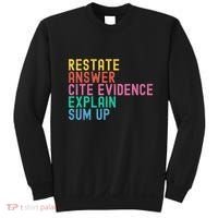 Races Writing Strategy Funny Text Evidence English Teacher Sweatshirt thumb 0