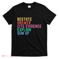 Races Writing Strategy Funny Text Evidence English Teacher T-Shirt thumb 0