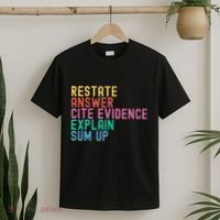 Races Writing Strategy Funny Text Evidence English Teacher T-Shirt thumb 2