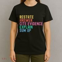 Races Writing Strategy Funny Text Evidence English Teacher T-Shirt thumb 4