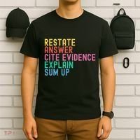 Races Writing Strategy Funny Text Evidence English Teacher T-Shirt thumb 6