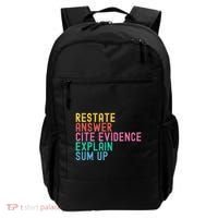 Races Writing Strategy Funny Text Evidence English Teacher Backpack thumb 0