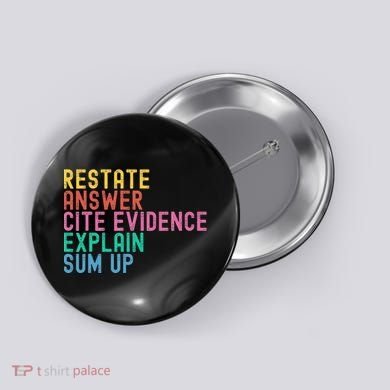 Races Writing Strategy Funny Text Evidence English Teacher Button