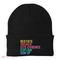 Races Writing Strategy Funny Text Evidence English Teacher Beanie thumb 0