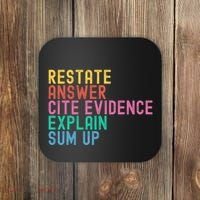 Races Writing Strategy Funny Text Evidence English Teacher Coaster thumb 0
