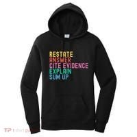 Races Writing Strategy Funny Text Evidence English Teacher Women's Hoodie thumb 0