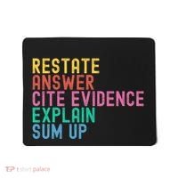Races Writing Strategy Funny Text Evidence English Teacher Mousepad thumb 0