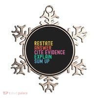 Races Writing Strategy Funny Text Evidence English Teacher Ornament thumb 0