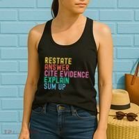 Races Writing Strategy Funny Text Evidence English Teacher Women's Tank Top thumb 2