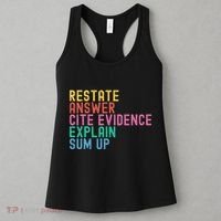 Races Writing Strategy Funny Text Evidence English Teacher Women's Tank Top thumb 3