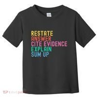Races Writing Strategy Funny Text Evidence English Teacher Toddler T-Shirt thumb 0