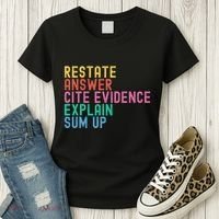 Races Writing Strategy Funny Text Evidence English Teacher Women's T-Shirt thumb 3