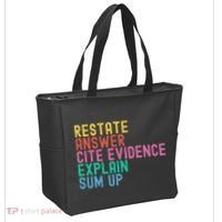 Races Writing Strategy Funny Text Evidence English Teacher Tote Bag thumb 2