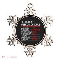 Retirement Weekly Schedule Retirement Life Funny Retirement Ornament thumb 0