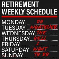 Retirement Weekly Schedule Retirement Life Funny Retirement Kids Sweatshirt thumb 2