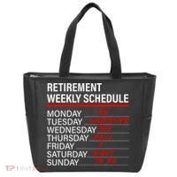 Retirement Weekly Schedule Retirement Life Funny Retirement Tote Bag thumb 0