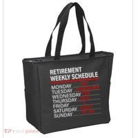 Retirement Weekly Schedule Retirement Life Funny Retirement Tote Bag thumb 2