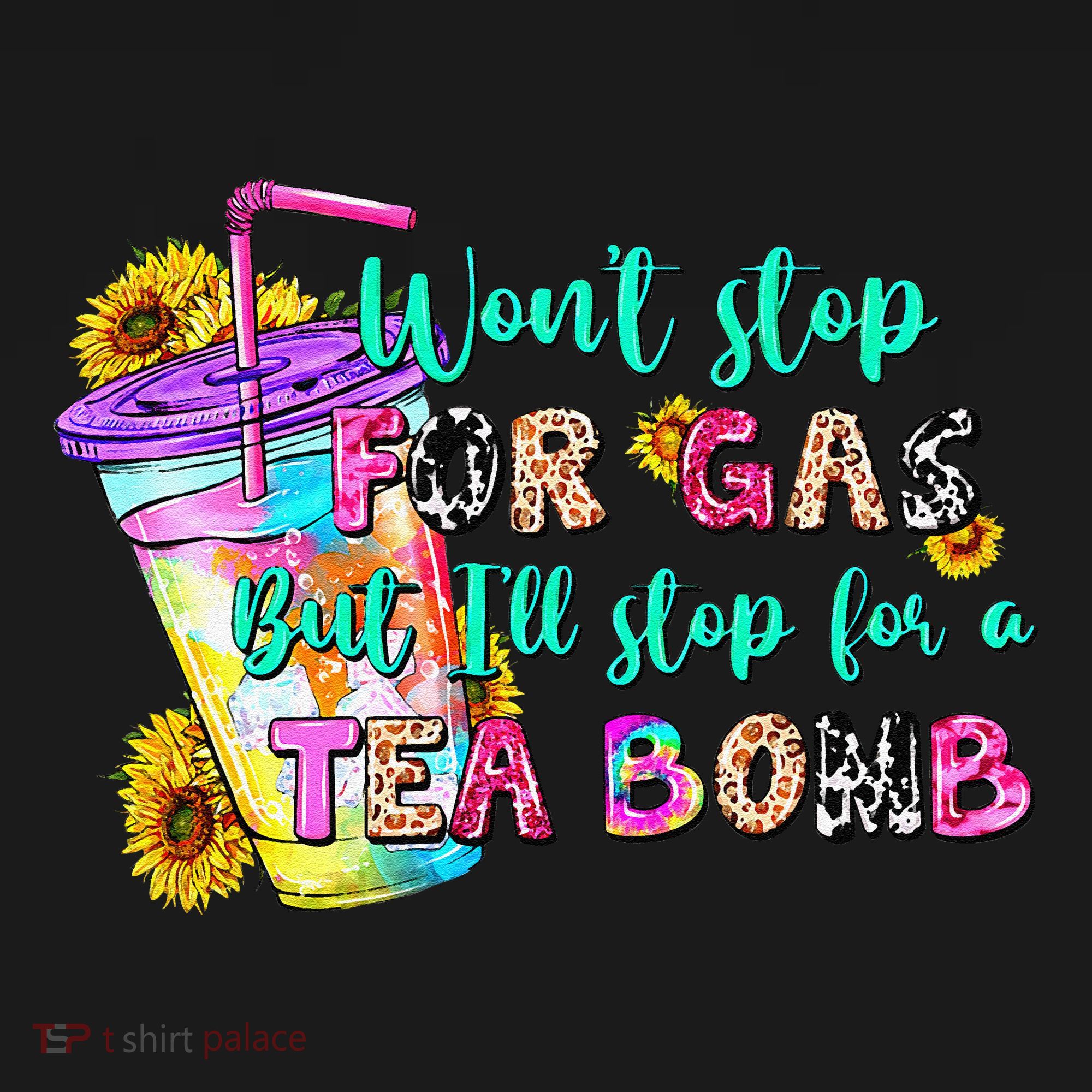 Retro WonT Stop For Gas But ILl Stop For A Tea Bomb Coaster